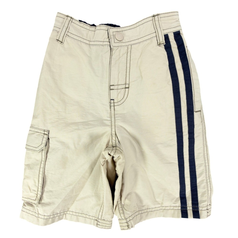 Tommy Hilfiger Y2K Cargo Shorts Boys 4 Tan Cotton Nylon NWT